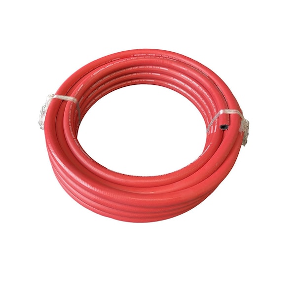Industrial Choice 1 x 100 ft Roll EPDM Air-Water-Light Chemical 300PSI Hose Red ICH-ER1-300RD-100 - main